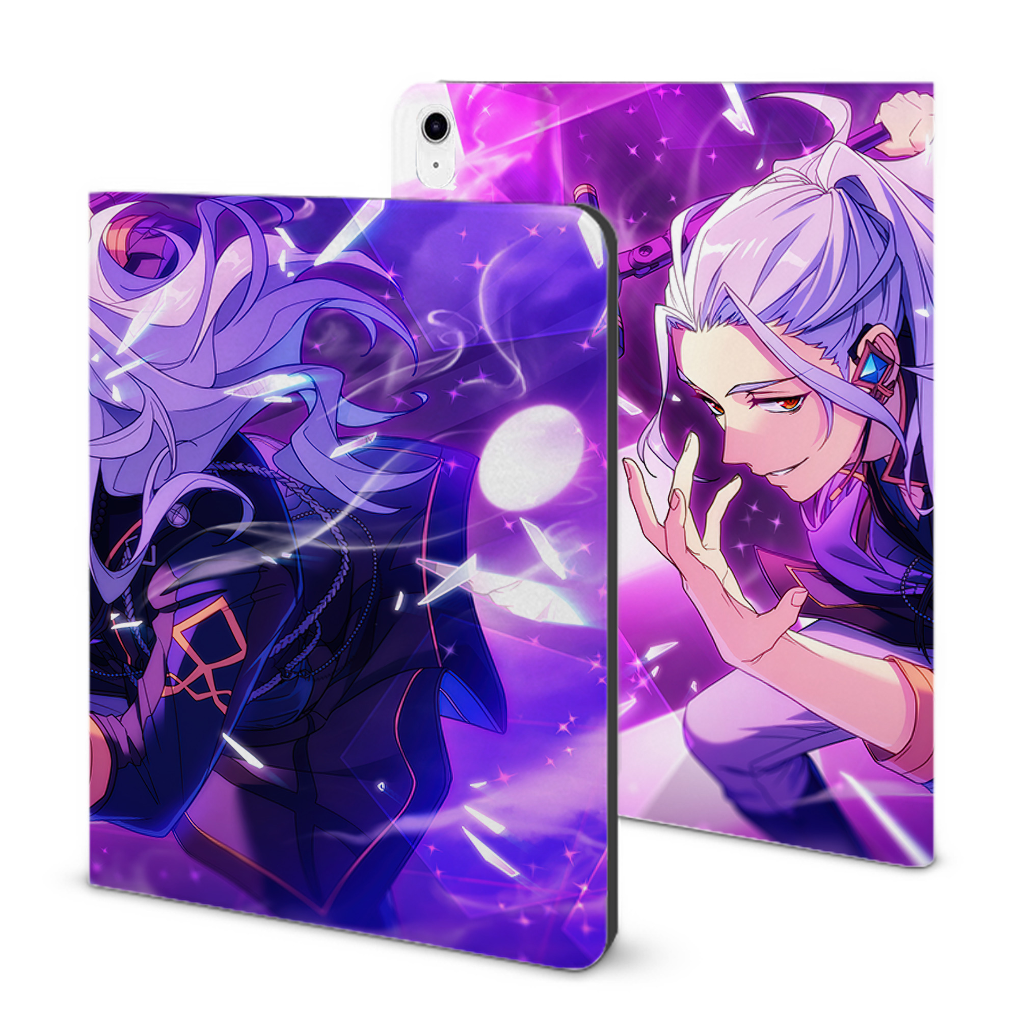 （画像用） あんさんぶるスターズ! Ensemble Stars IPad ケース ブック型 PUレザー TPU 耐衝撃 軽量 薄型 ペン収納なし 全面保護 IPad 各モデル対応